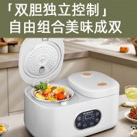 苏宁宜品&志高(CHIGO)4L电饭煲二合一双胆多功能不粘锅智能全自动电饭锅(MND32-6J)