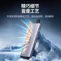 绿联Type-C扩展坞雷电4拓展坞USB-C分线器HDMI网线转接头HUB音频读卡通用苹果15MacBook电脑华为