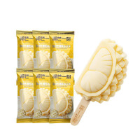 榴芒一刻 马来西亚进口 动物奶油冰激凌甜品 猫山王榴莲造型冰淇淋70g*6