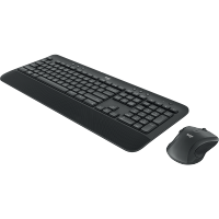 罗技 MK545无线键鼠套装 办公无线键盘鼠标套装 办公键鼠电脑键盘薄膜USB优联接收器 全尺寸 自带手托