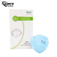 耐呗斯 KN95口罩 NBS95402-DL 防粉尘雾霾工业口罩 头戴式无阀 外置鼻梁 50只/盒 10盒/箱 一箱