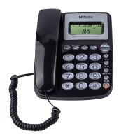 晨光(M&G)有线电话机座机固话座式办公家用免电池来电显示 普惠型黑色 AEQ96761