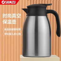 清水(SHIMIZU) 304不锈钢商务保温瓶办公水壶6272 钢本色2L