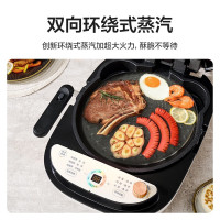 美的(Midea)电饼铛家用加深上下盘双面加热火力煎饼锅烙饼锅三明治机蒸汽煎烤大尺寸电饼铛家庭用 JKS3088