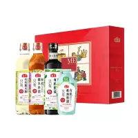 海天 调味套盒1500ml+345g 有机酱油蚝油鲜露糯米醋料酒