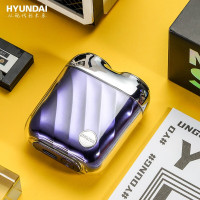 HYUNDAI现代男士电动剃须刀 迷你便携式刮胡刀 全身防水 mini剃须刀 YS709 宝石蓝