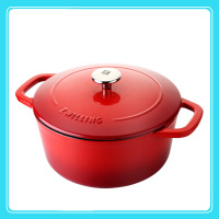 双立人红色铸铁锅24cm40202-020
