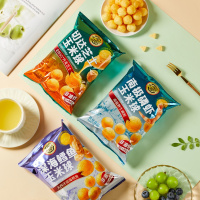 徐福记 磷虾玉米球40g*3休闲食品小吃非油炸玉米办公室休闲小吃解馋零食大礼包膨化品