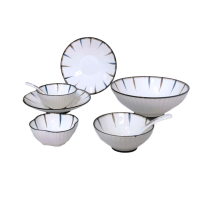 莫斯曼蓝和日系餐具八件套_678032