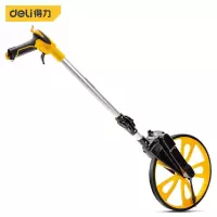 得力(deli)DL330112 双折叠机械轮尺轮式测距仪300mm滚轮测距仪手推式高精度室外测量工具