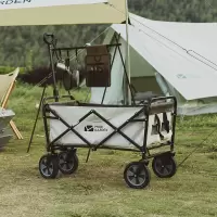 牧高笛(MOBIGARDEN)户外露营便携大容量小拖车折叠野餐营地车星际 NX20671010象牙白(H)