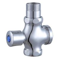 得力(deli)蹲便器冲水阀手按式厕所开关延时阀大便冲洗阀自闭式卫生间冲便器 单件装