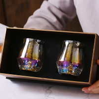 个杯堂郁金香金山对杯酒杯酒具洋酒威士忌果汁杯水晶玻璃_060105