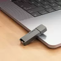 联想thinkplus USB3.1高速传输U盘 64G金属商务优盘 TU100金属优盘[灰色]