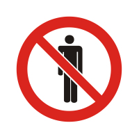 提石 铝板圆形禁止停留标识牌 警告提示牌 标志牌40*40cm