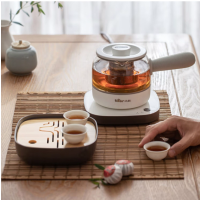 小熊(Bear)ZCQ-A05S1 养生壶煮茶壶迷你保温电水壶蒸茶器热水壶0.5L 配茶具茶杯