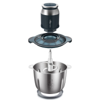 小熊(Bear)2不锈钢切碎机绞肉机2L 绞馅机碎肉打肉机切菜搅拌机 QSJ-C03P2
