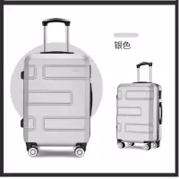 WRC 时尚耐磨拉杆箱旅行箱W-J50888 银色20寸