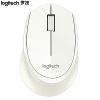 罗技(Logitech)M275 鼠标 无线鼠标 办公鼠标 右手鼠标 白色 带无线2.4G接收器