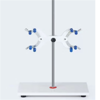 实验室铁架台便携式台架 滴定管架 方底座 铁环架 烧瓶架 滴定管架