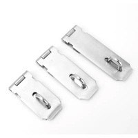 平环 加厚不锈钢锁扣防盗门锁挂锁 4寸(10个装)