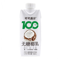 可可满分无糖椰乳 330ml*12瓶 零糖生椰拿铁椰子汁椰奶植物蛋白饮