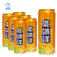 北冰洋橙汁汽水330ml*6听碳酸饮料易拉罐果汁饮品