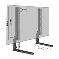 平环 液晶电视机底座支架座架 脚状分体钢制 37-75寸(加厚款)