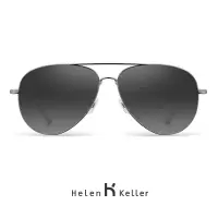 海伦凯勒(HELEN KELLER)墨镜男 韩版潮流偏光太阳镜 王一博同款H1284P01