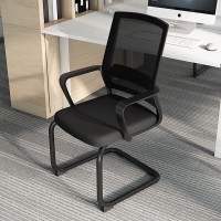 富利莱 电脑椅办公椅透气网布椅黑色