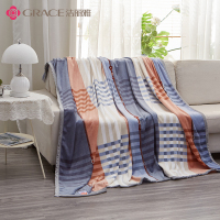 洁丽雅 布洛德盖毯-蓝调JLY-YH158 海鸟绒毯子180x200cm