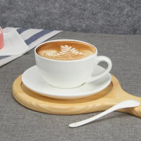 咖啡杯 欧式咖啡杯碟简约加厚陶瓷拉花咖啡杯卡布奇诺花式摩卡咖啡杯