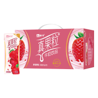 中粮 蒙牛真果粒草莓味牛奶饮品250mL*12盒礼盒装