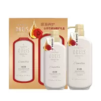 欧贝斯 精油润养洗沐套装山茶花顺滑 洗发水750ml+花漾香氛沐浴露500ml