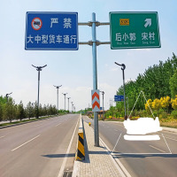 单悬臂标志杆 高速公路标志杆 双悬臂标志杆 可定制颜色 定制规格