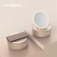 现代 HYUNDAI多功能无线充化妆镜音箱YHF166