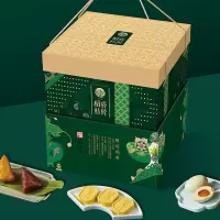 稻香私房粽子礼盒端午节礼品蛋黄鲜肉粽素粽糕点鸭蛋多种礼盒可选村 福运稻香1.7kg