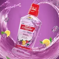 高露洁 漱口水组合冰爽薄荷250ml+鲜果薄荷250ml
