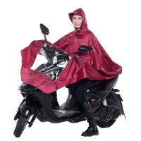 天堂电动车摩托车双人单人雨披雨衣大号加大时尚防滑耐磨防风柔软 红色-均码