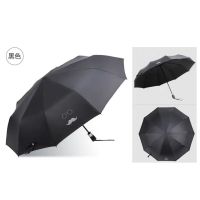 天堂伞睿智人生个性防晒黑胶晴雨伞全自动遮阳伞印刷男女通用 黑色