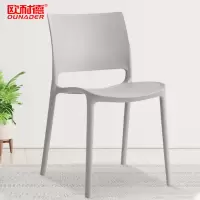 欧耐德 北欧塑料餐椅咖啡厅休闲椅吧台椅办公洽谈椅多色可选(4张起拍)