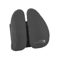 米乔(minicute)人体工学腰垫汽车腰靠办公室靠垫腰部减压靠背靠枕礼物女 经典版plus(三弹簧)-灰色