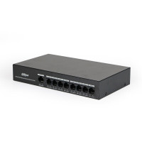 大华 POE交换机百兆千兆网线供电安防监控交换机非网管二层集线器 DH-S1300C-8ET1ET-DPWR