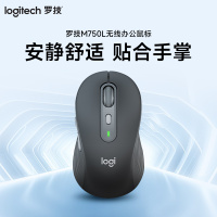 罗技(Logitech)M750 L无线蓝牙办公鼠标双模轻音粉色女生笔记本--黑色