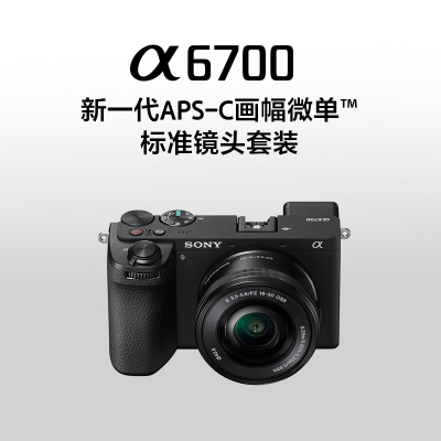 索尼ILCE-6700L 新一代APS-C画幅微单™相机 标准镜头套装 (Alpha6700)