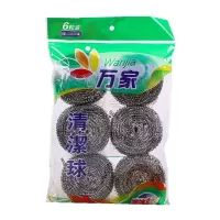 万家钢丝球6只装