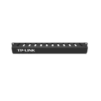 TP-LINK 理线架 加厚型24口理线架48口1U标准网络机柜网线配线架光纤金属