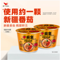 统一 128g桶面*12桶 茄皇 新疆番茄牛肉面