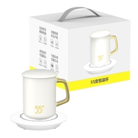 红帕 55度300ml恒温杯-白色- YM400