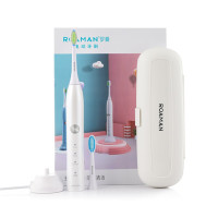 罗曼(ROAMAN)声波电动牙刷情侣充电自动牙刷IPX级防水牙刷s2声波震动刷牙 s2珠光白线下同款